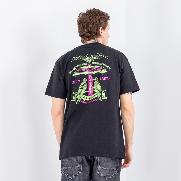 OBEY FAIRWEATHER FRIENDS CLASSIC T-SHIRT - Size Medium - Picture 5 of 6
